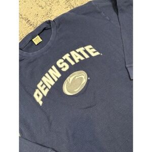 Vintage Penn State Thermal Shirt Mens XL Waffle Knit Big Ball Sports‎